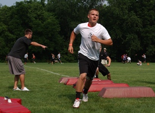football camp action.JPG LAUREN'S FIRST AND GOAL TO HOST 7-ON-7 CAMP AT ST. ANTHONY'S